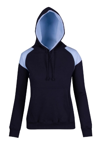 Picture of RAMO, Ladies Shoulder Contrast Panel Hoodie